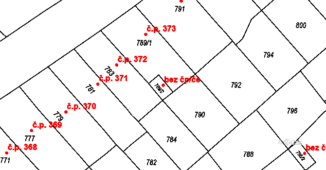 Štěpánov 47408961 na parcele st. 789/2 v KÚ Štěpánov u Olomouce, Katastrální mapa
