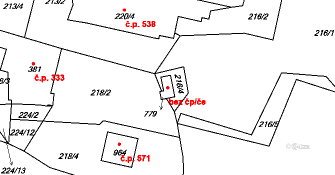 Skalná 49054961 na parcele st. 779 v KÚ Skalná, Katastrální mapa