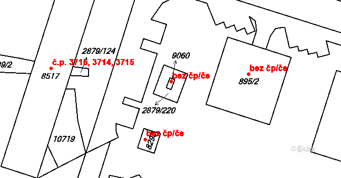 Hodonín 50202961 na parcele st. 9060 v KÚ Hodonín, Katastrální mapa
