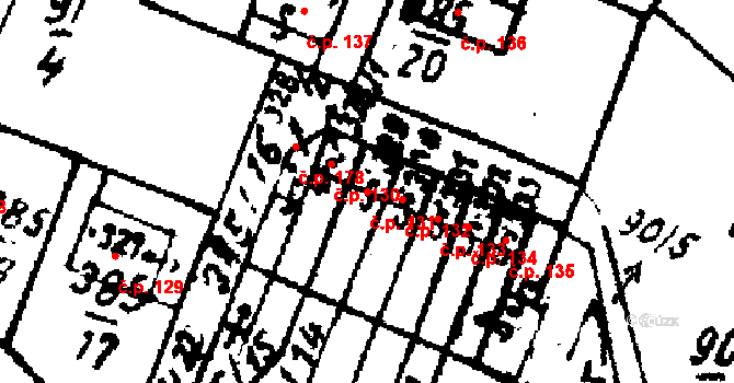 Velichovky 131 na parcele st. 329 v KÚ Velichovky, Katastrální mapa