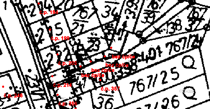 Bernartice 79007961 na parcele st. 401 v KÚ Bernartice u Milevska, Katastrální mapa