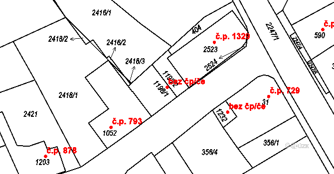 Lomnice nad Popelkou 42744962 na parcele st. 1198/1 v KÚ Lomnice nad Popelkou, Katastrální mapa