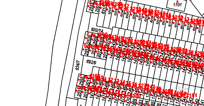 Sezimovo Ústí 945 na parcele st. 2013 v KÚ Sezimovo Ústí, Katastrální mapa