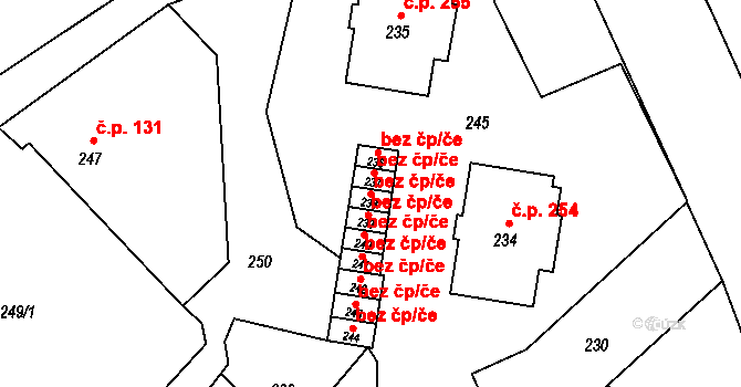 Rýmařov 45550964 na parcele st. 238 v KÚ Janušov, Katastrální mapa