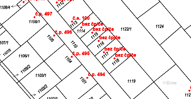 Mikulčice 97, Katastrální mapa