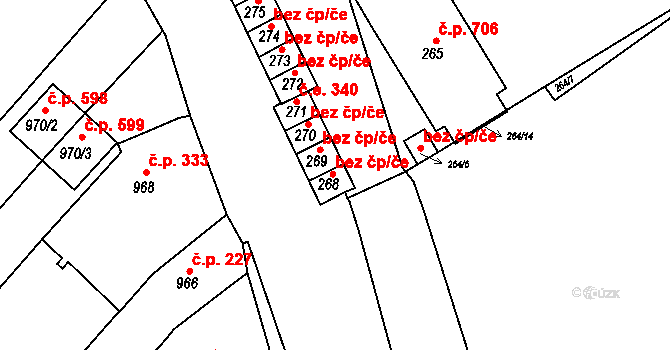 Bosonohy 443, Brno, Katastrální mapa