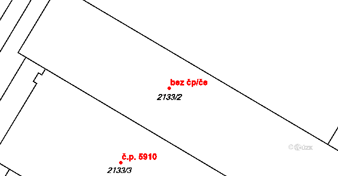 Chomutov 45037965 na parcele st. 2133/2 v KÚ Chomutov I, Katastrální mapa