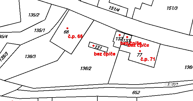 Ostrovec 42552966 na parcele st. 131 v KÚ Dolní Ostrovec, Katastrální mapa