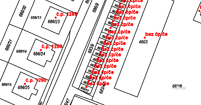 Žamberk 48639966 na parcele st. 683/16 v KÚ Žamberk, Katastrální mapa