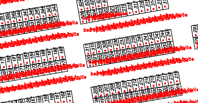 Pardubice 50229966 na parcele st. 309 v KÚ Popkovice, Katastrální mapa