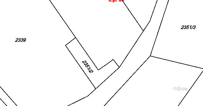 Novosedly nad Nežárkou 59 na parcele st. 75 v KÚ Novosedly nad Nežárkou, Katastrální mapa