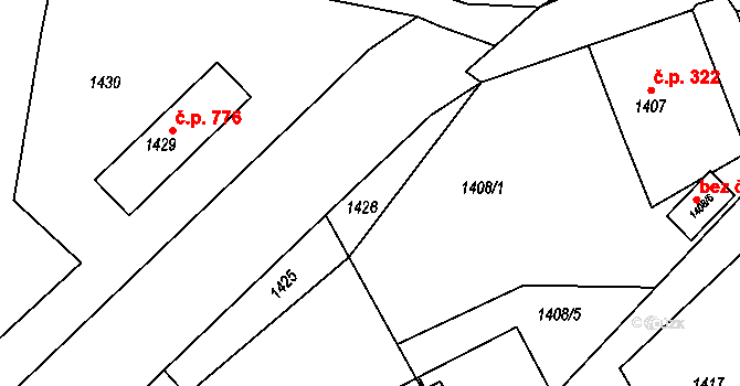 Velké Opatovice 44076967 na parcele st. 1426 v KÚ Velké Opatovice, Katastrální mapa