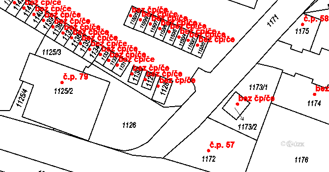 Vimperk 46194967 na parcele st. 1128 v KÚ Vimperk, Katastrální mapa