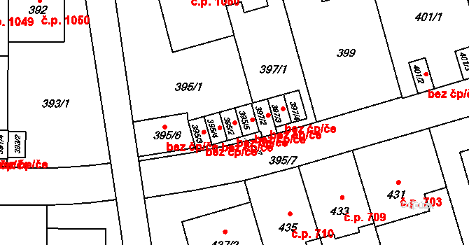 Praha 6 49261967 na parcele st. 395/2 v KÚ Břevnov, Katastrální mapa
