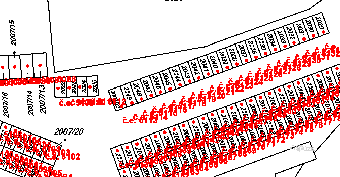 Kadaň 5118 na parcele st. 2045 v KÚ Kadaň, Katastrální mapa