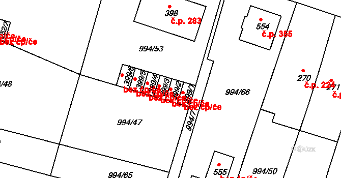 Čimelice 42100968 na parcele st. 399/2 v KÚ Čimelice, Katastrální mapa