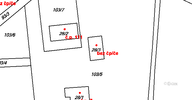 Třinec 42893968 na parcele st. 402 v KÚ Kojkovice u Třince, Katastrální mapa