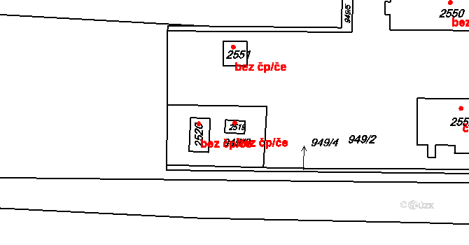 Dobříš 43089968 na parcele st. 2519 v KÚ Dobříš, Katastrální mapa