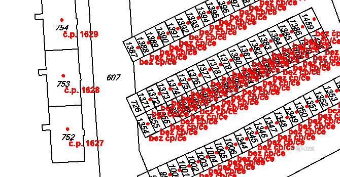 Nový Jičín 44837968 na parcele st. 1373 v KÚ Nový Jičín-Dolní Předměstí, Katastrální mapa