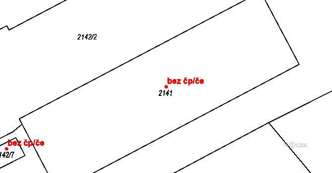 Klášterec nad Ohří 49159968 na parcele st. 2141 v KÚ Klášterec nad Ohří, Katastrální mapa