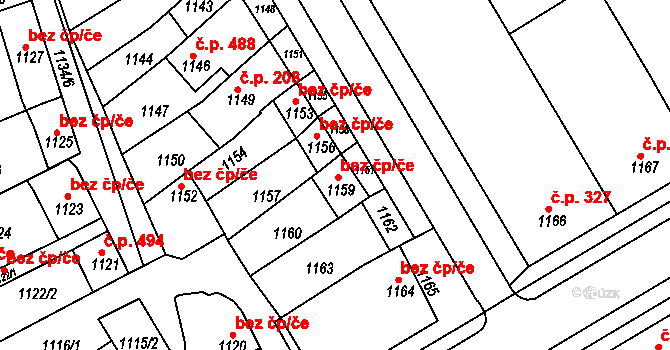 Hrušky 73, Katastrální mapa