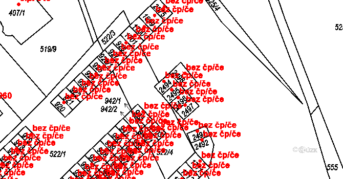 Neratovice 45424969 na parcele st. 2495 v KÚ Neratovice, Katastrální mapa