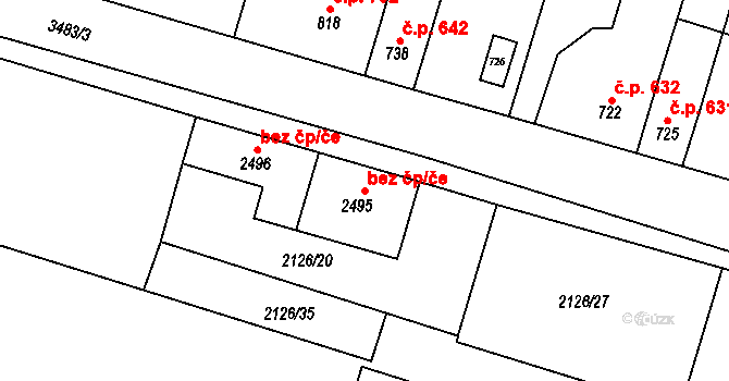 Lysá nad Labem 40079970 na parcele st. 2495 v KÚ Lysá nad Labem, Katastrální mapa