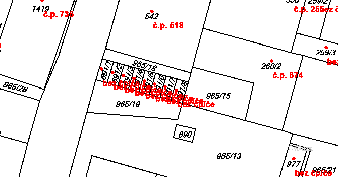 Mariánské Lázně 41497970 na parcele st. 691/7 v KÚ Mariánské Lázně, Katastrální mapa