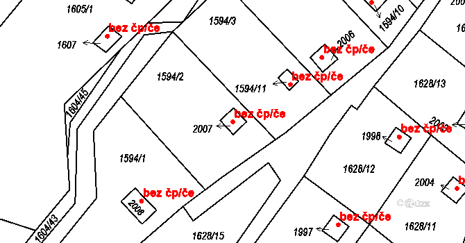 Vinařice 42203970 na parcele st. 2007 v KÚ Vinařice u Kladna, Katastrální mapa