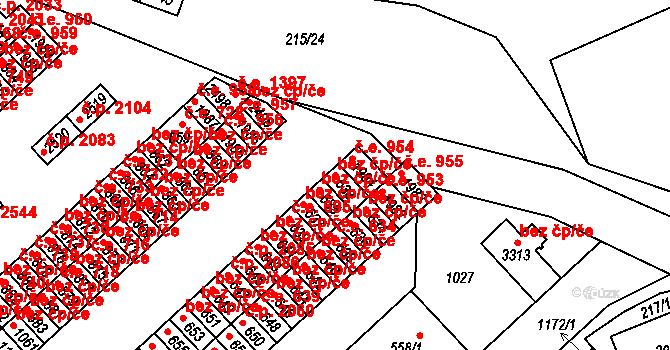 Sezimovo Ústí 43175970 na parcele st. 633 v KÚ Sezimovo Ústí, Katastrální mapa
