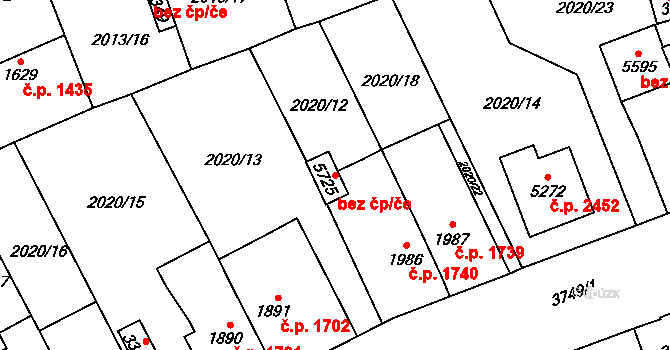 Dvůr Králové nad Labem 43528970 na parcele st. 5725 v KÚ Dvůr Králové nad Labem, Katastrální mapa
