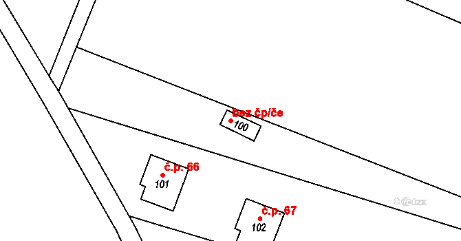 Licibořice 43754970 na parcele st. 100 v KÚ Licibořice, Katastrální mapa