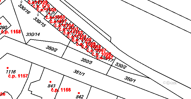 Náchod 567 na parcele st. 2742 v KÚ Náchod, Katastrální mapa