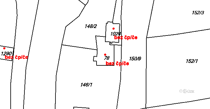 Česká Třebová 38486971 na parcele st. 78 v KÚ Parník, Katastrální mapa