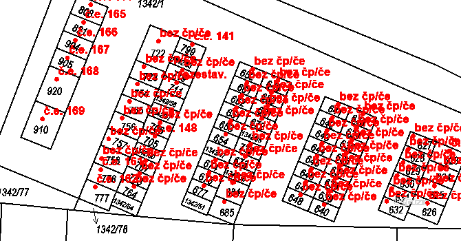 Okříšky 43545971 na parcele st. 653 v KÚ Okříšky, Katastrální mapa