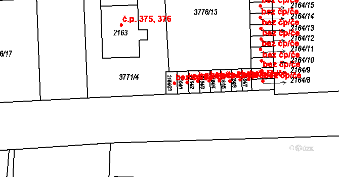 Klatovy 45223971 na parcele st. 2164/23 v KÚ Klatovy, Katastrální mapa
