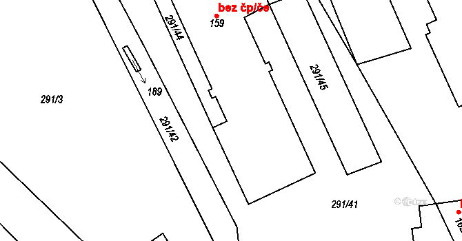 Velká Skrovnice 45533971 na parcele st. 159 v KÚ Velká Skrovnice, Katastrální mapa