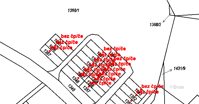 Nový Bor 45941971 na parcele st. 1351 v KÚ Nový Bor, Katastrální mapa