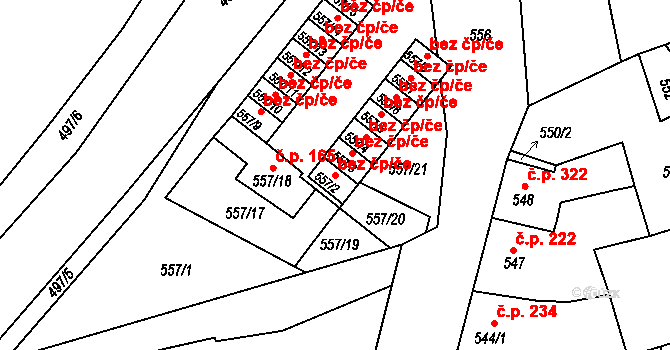Zdounky 47329971 na parcele st. 557/2 v KÚ Zdounky, Katastrální mapa