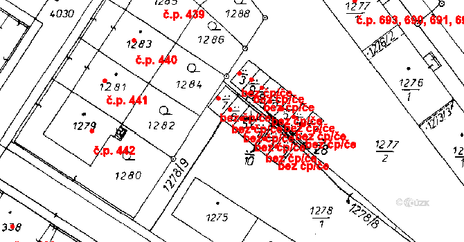 Poděbrady 49939971 na parcele st. 1278/6 v KÚ Poděbrady, Katastrální mapa