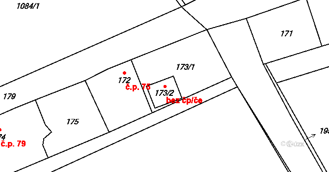 Skotnice 54599971 na parcele st. 173/2 v KÚ Skotnice, Katastrální mapa