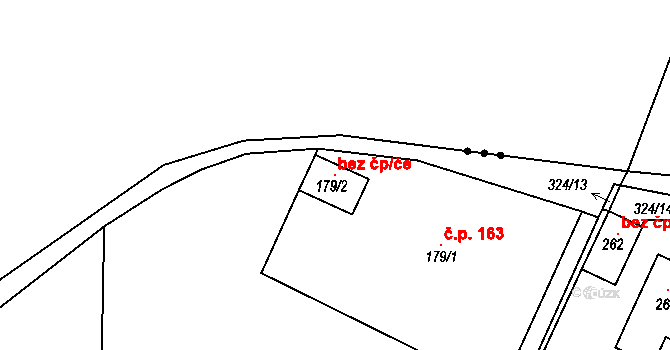 Lhota 120480972 na parcele st. 179/2 v KÚ Lhota u Kamenných Žehrovic, Katastrální mapa