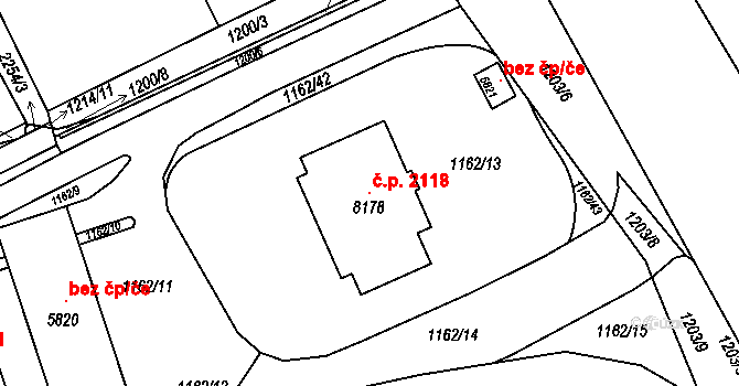 Beroun-Město 2118, Beroun na parcele st. 8178 v KÚ Beroun, Katastrální mapa