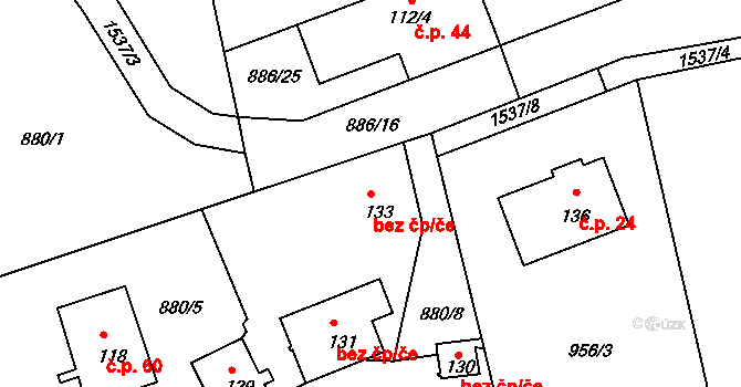 Němčice 41638972 na parcele st. 133 v KÚ Němčice u Kdyně, Katastrální mapa
