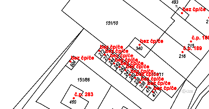 Hořepník 49056972 na parcele st. 271 v KÚ Hořepník, Katastrální mapa