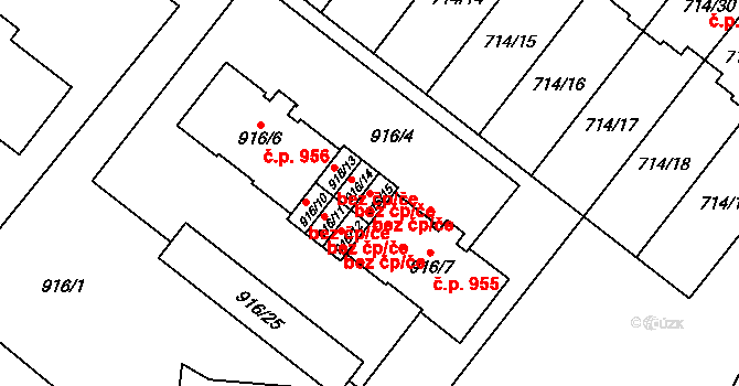 Holice 42497973 na parcele st. 916/15 v KÚ Holice v Čechách, Katastrální mapa