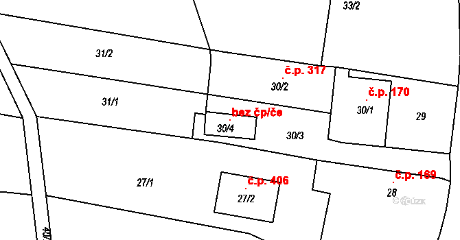 Bohuslavice 120242974 na parcele st. 30/4 v KÚ Bohuslavice nad Metují, Katastrální mapa
