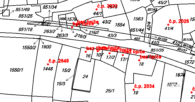 Kyjov 38728974 na parcele st. 107 v KÚ Nětčice u Kyjova, Katastrální mapa