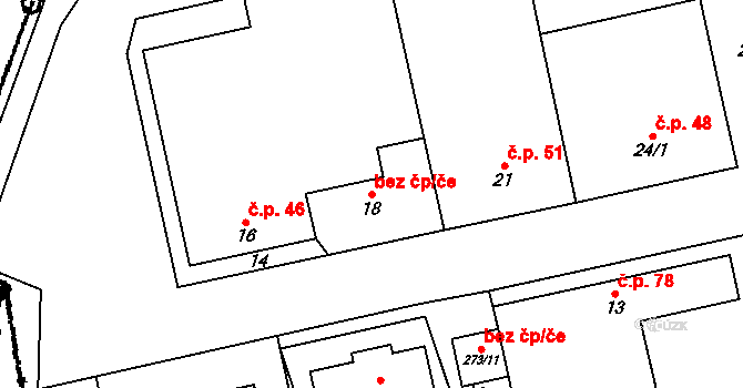 Bezkov 40932974 na parcele st. 18 v KÚ Bezkov, Katastrální mapa