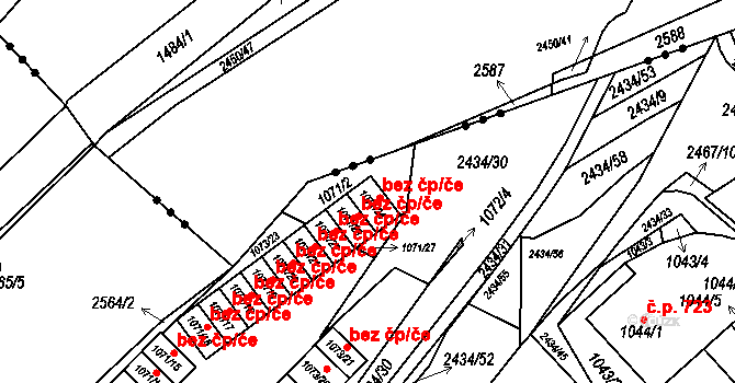 Jeseník 44305974 na parcele st. 1071/24 v KÚ Jeseník, Katastrální mapa